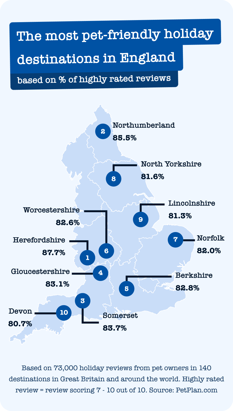 Pet friendly destinations England