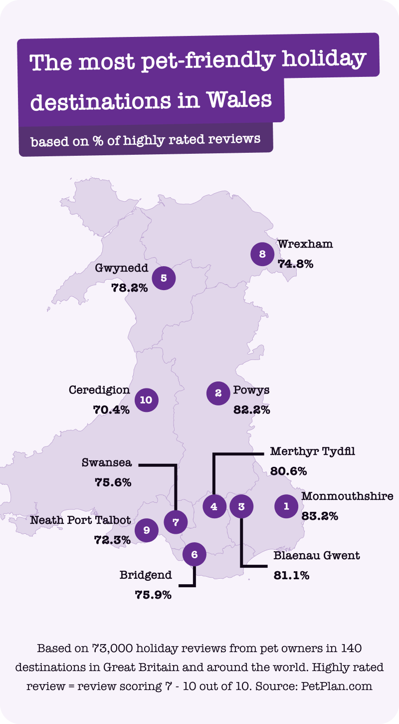 Pet friendly destinations Wales